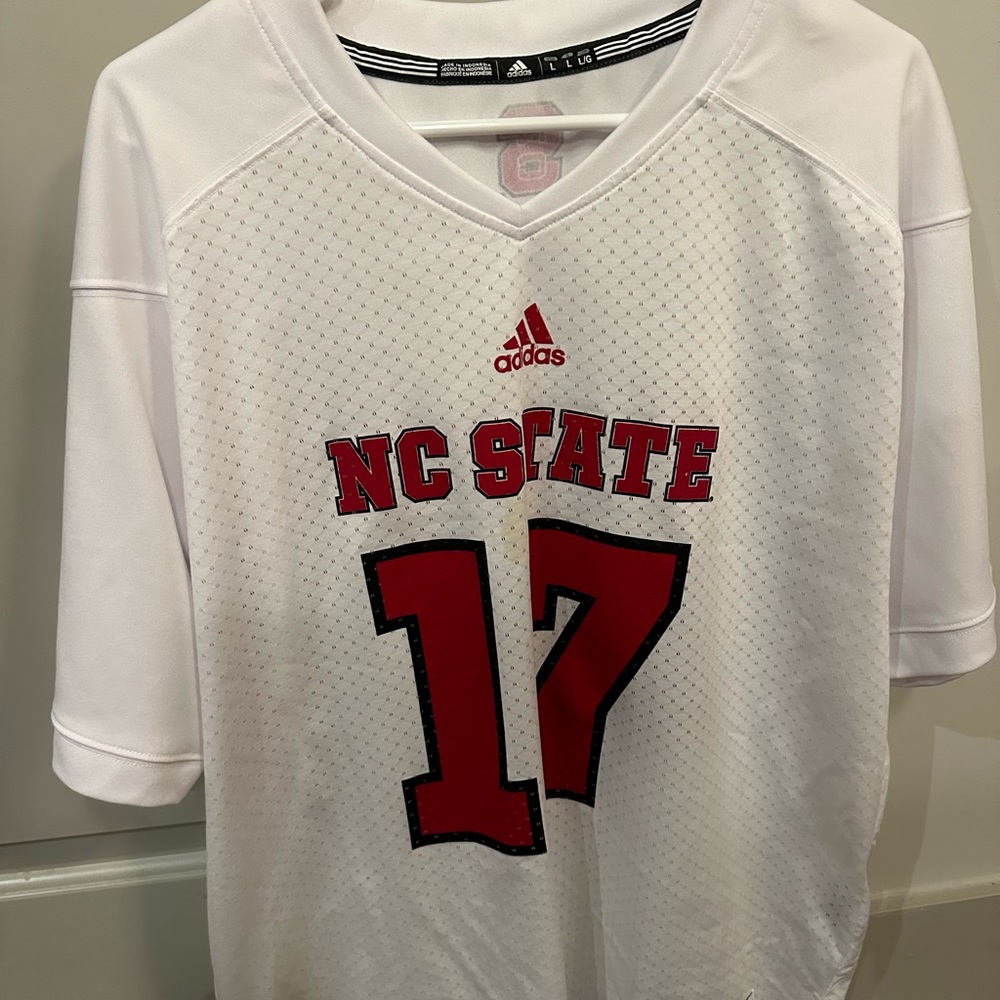 Adidas NC State Football Jersey #17 Men’s Large